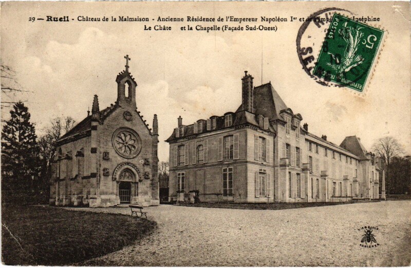 Carte postale ancienne Rueil Chateau de la Malmaison