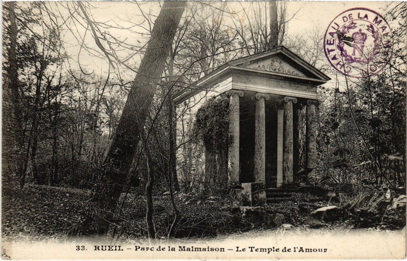 Carte postale ancienne Rueil Parc de la Malaison Temple de l'Amour