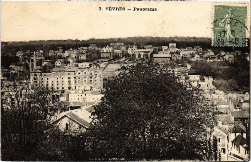 Carte postale ancienne Sevres panorama