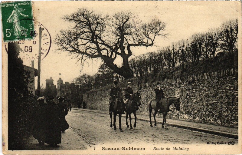 Carte postale ancienne Robinson Route de Malabry