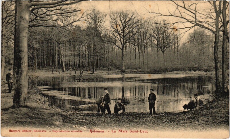 Carte postale ancienne Robinson La Mare Saint-Leu