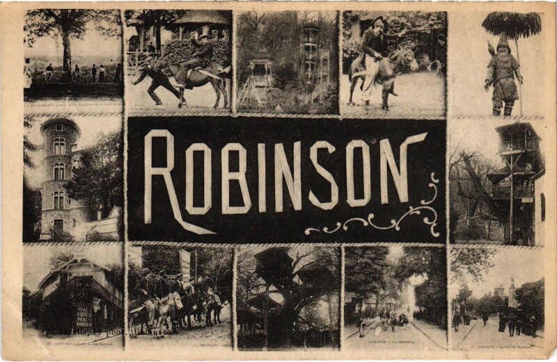 Carte postale ancienne Robinson souvenir