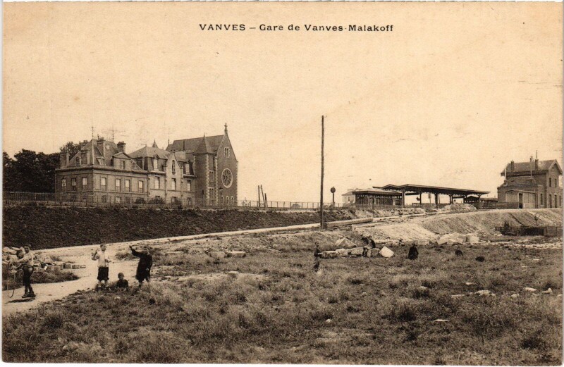 Carte postale ancienne Vanves Gare de Vanves Malakoff à Malakoff