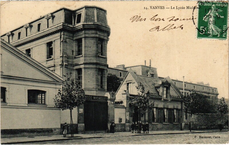 Carte postale ancienne Vanves Lycee Michelet à Vanves