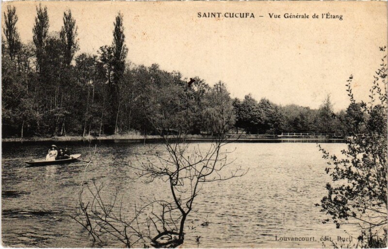 Carte postale ancienne Saint-Cucufa - Vue Generale de l'Etang