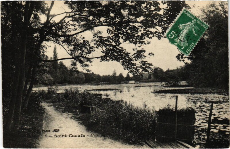 Carte postale ancienne Saint-Cucufa - L'Etang à Rueil-Malmaison