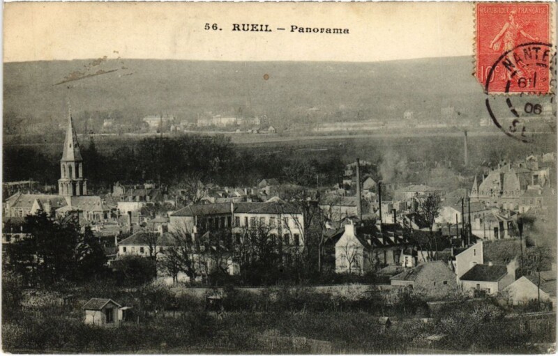 Carte postale ancienne Rueil-Malmaison Panorama à Rueil-Malmaison