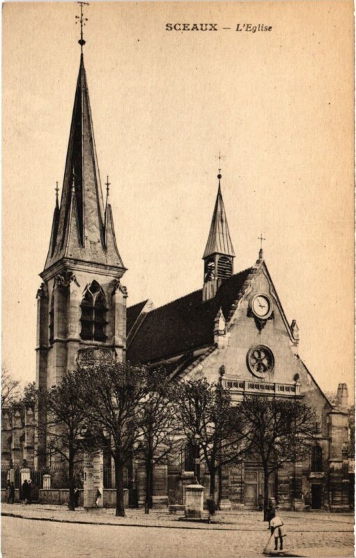 Carte postale ancienne Sceaux L'Eglise à Sceaux
