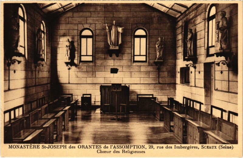 Carte postale ancienne Sceaux Monastere Saint-Joseph des Orantes de l'Assomption à Sceaux
