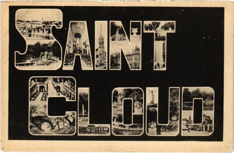 Carte postale ancienne Saint-Cloud Scenes à Saint-Cloud