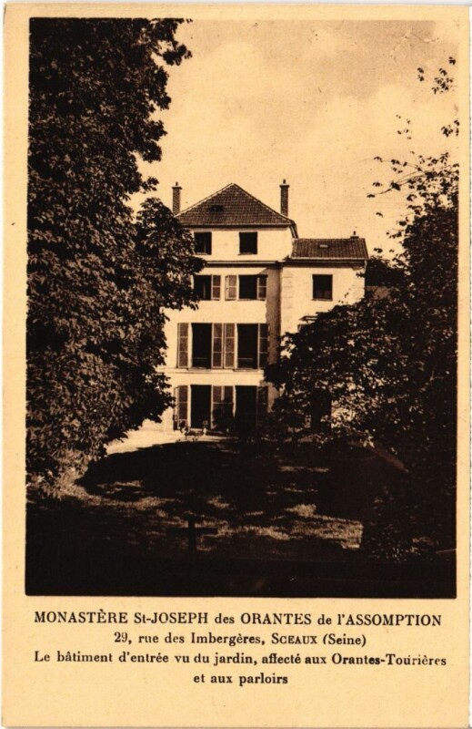 Carte postale ancienne Sceaux Monastere Saint-Joseph des Orantes de l'Assomption à Sceaux
