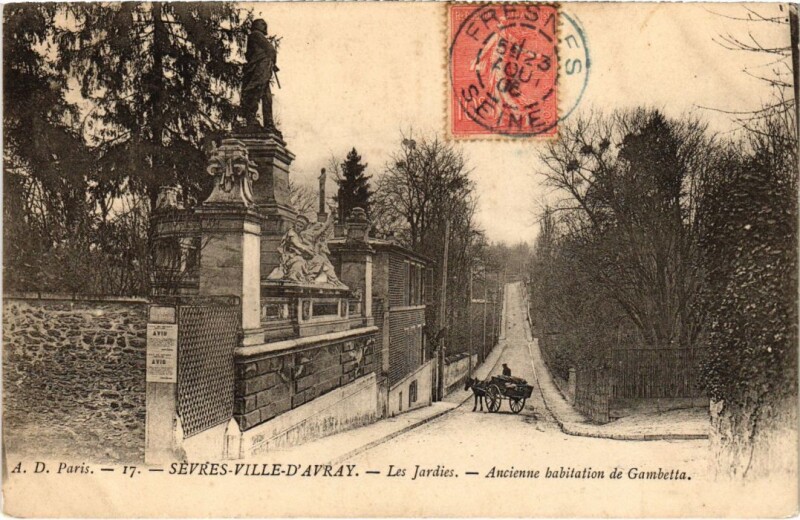 Carte postale ancienne Ville-d'Avray Sevres Les Jardies Ancienne Habitation de Gambetta à Ville-d'Avray