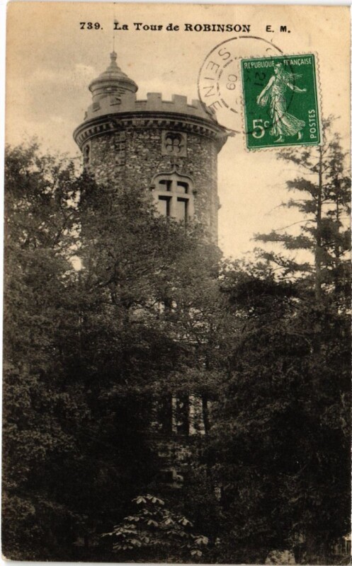 Carte postale ancienne Le Plessis-Robinson La Tour de Robinson au Plessis-Robinson