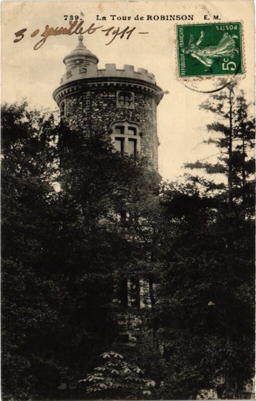 Carte postale ancienne Le Plessis-Robinson La Tour de Robinson au Plessis-Robinson
