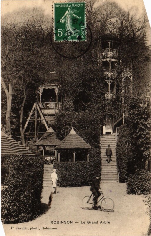 Carte postale ancienne Le Plessis-Robinson Le Grand Arbre au Plessis-Robinson