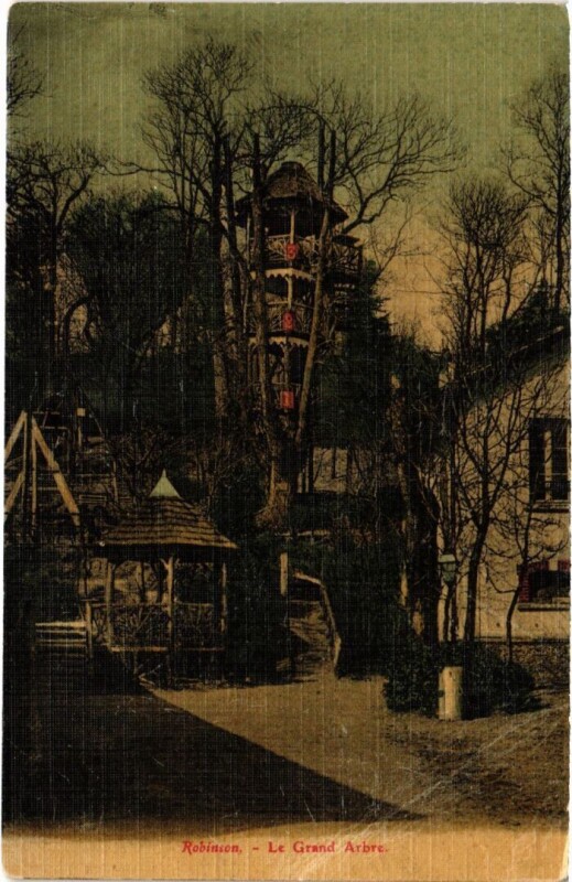 Carte postale ancienne Le Plessis-Robinson Le Grand Arbre au Plessis-Robinson