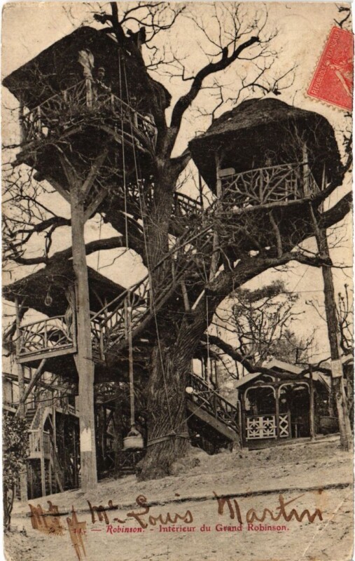 Carte postale ancienne Le Plessis-Robinson Interieur du Grand Robinson au Plessis-Robinson