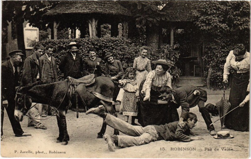 Carte postale ancienne Le Plessis-Robinson Pas de Veine au Plessis-Robinson