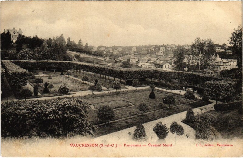Carte postale ancienne Vaucresson Panorama - Versant Nord à Vaucresson