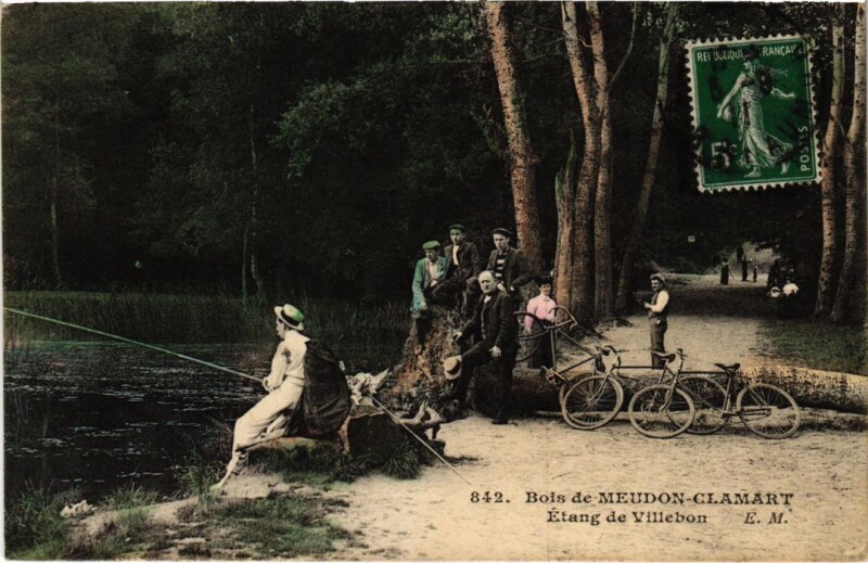 Carte postale ancienne Bois de Meudon-Clamart - Etang de Villebon à Clamart