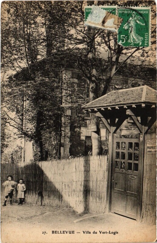 Carte postale ancienne Bellevue Villa du Vert-Logis