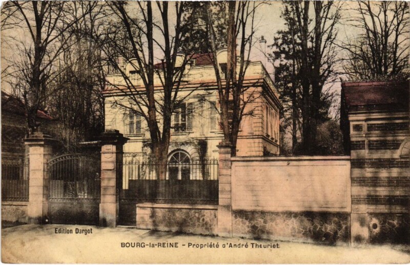Carte postale ancienne Bourg-la-Reine Propriete d'Andre Theuriet à Bourg-la-Reine