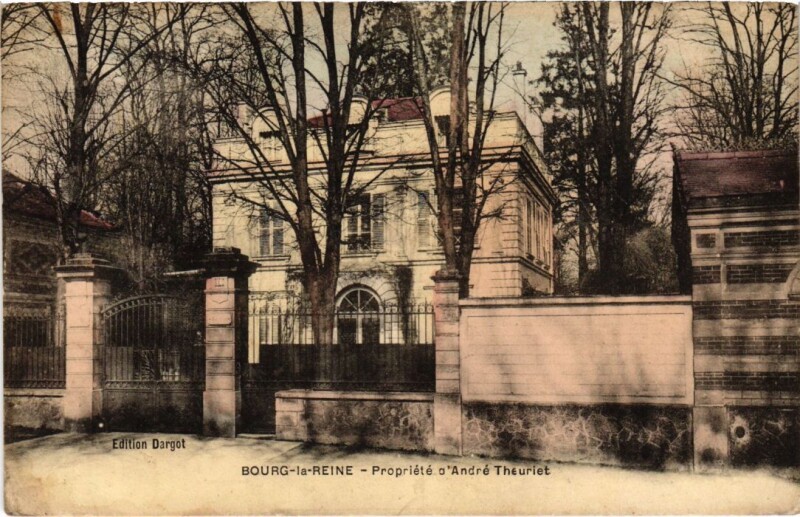 Carte postale ancienne Bourg-la-Reine Propriete d'Andre Theuriet à Bourg-la-Reine