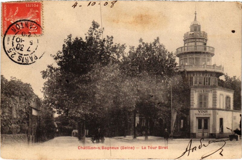 Carte postale ancienne Chatillon La Tour Biret