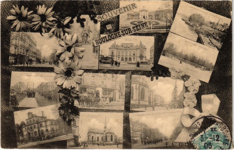 Carte postale ancienne Boulogne-Billancourt Scenes à Boulogne-Billancourt