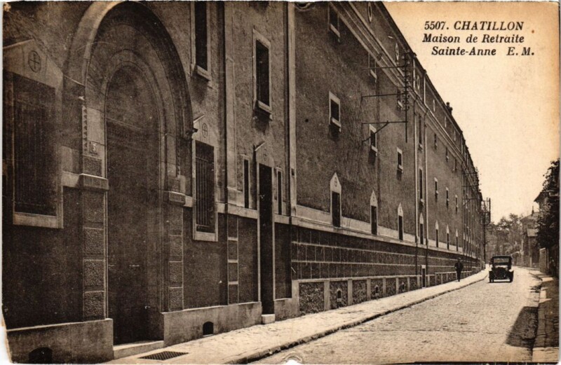 Carte postale ancienne Maison de Retraite Sainte-Anne à Châtillon