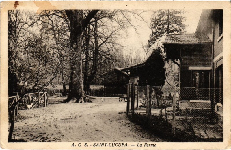 Carte postale ancienne Saint-Cucufa - La Ferme