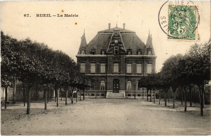Carte postale ancienne Rueil-Malmaison La Mairie à Rueil-Malmaison