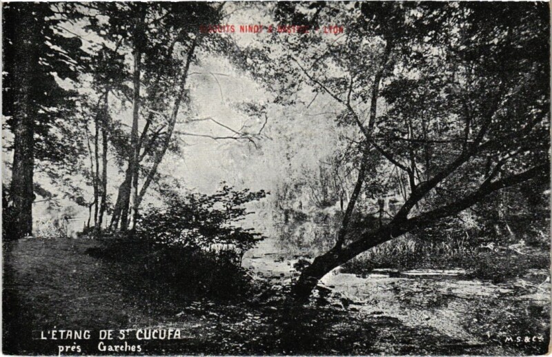 Carte postale ancienne L'Etang de Saint-Cucufa pres Garches à Garches
