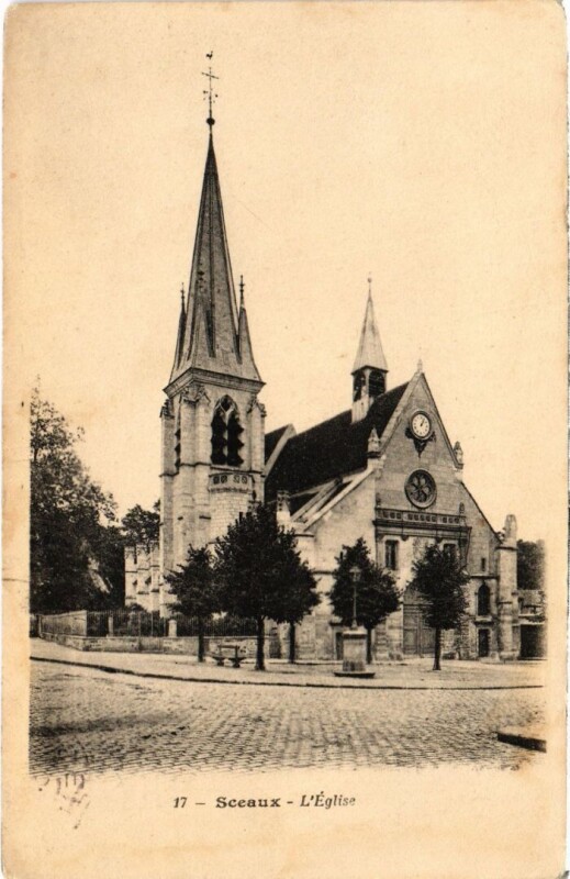 Carte postale ancienne Sceaux L'Eglise à Sceaux