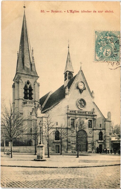 Carte postale ancienne Sceaux L'Eglise à Sceaux