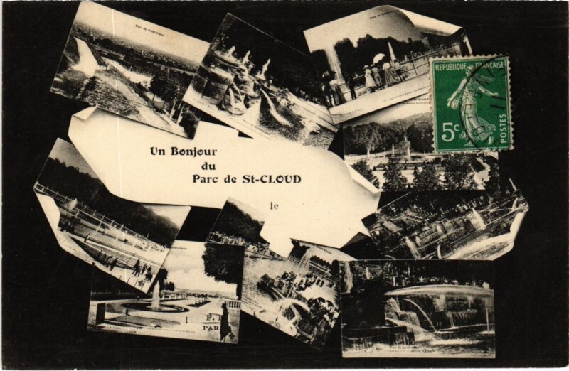 Carte postale ancienne Saint-Cloud Parc Scenes à Saint-Cloud