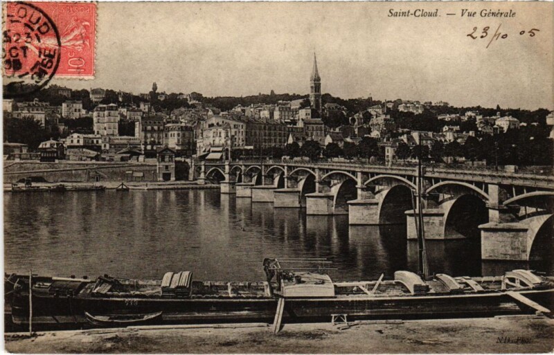 Carte postale ancienne Saint-Cloud Vue Generale à Saint-Cloud