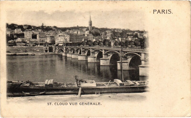 Carte postale ancienne Saint-Cloud Vue Generale à Saint-Cloud