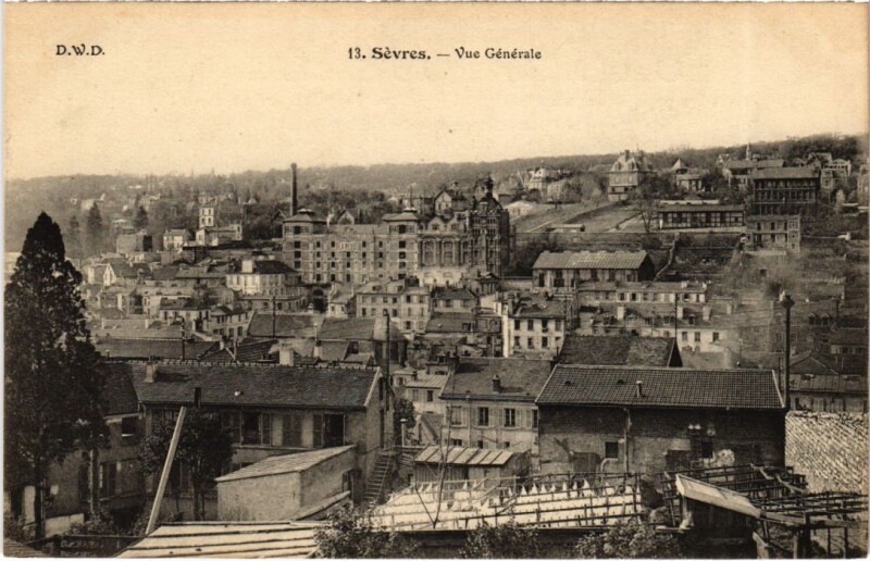 Carte postale ancienne Sevres Vue Generale