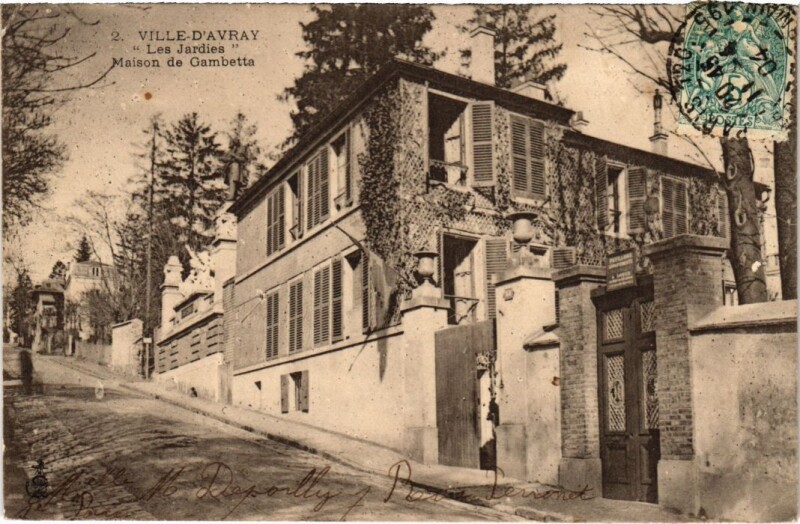 Carte postale ancienne Ville-d'Avray Les Jardies - Maison de Gambetta à Ville-d'Avray