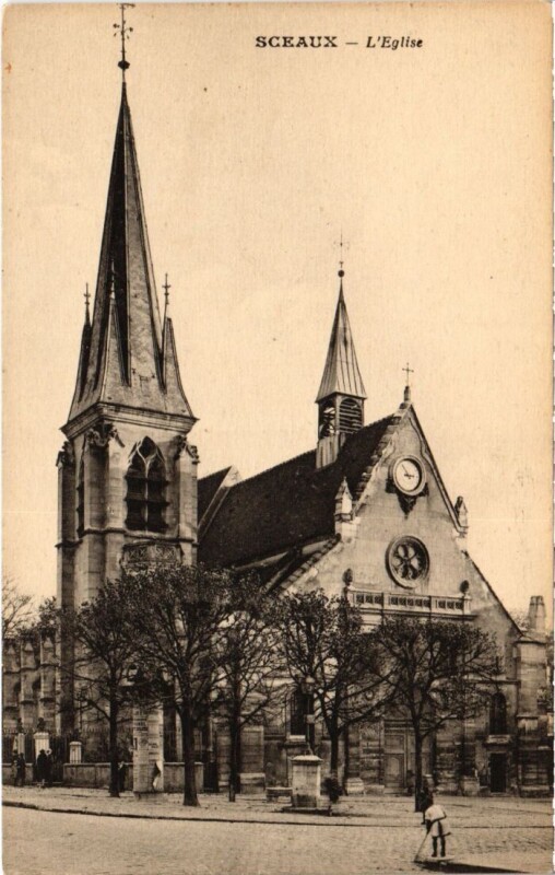 Carte postale ancienne Sceaux L'Eglise à Sceaux