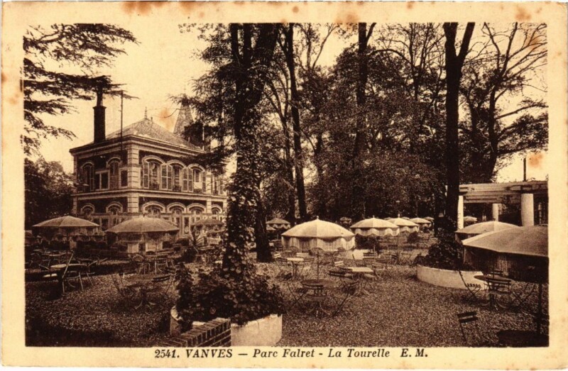 Carte postale ancienne Vanves Parc Falret - La Tourelle à Vanves