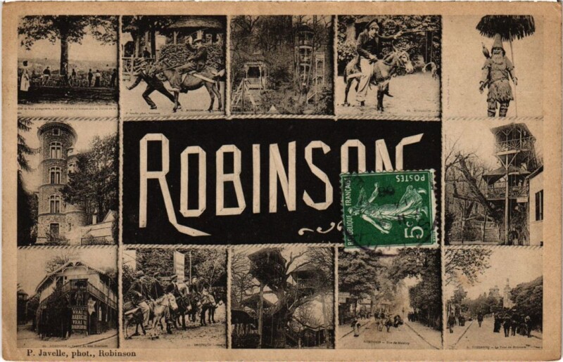 Carte postale ancienne Le Plessis-Robinson Scenes au Plessis-Robinson