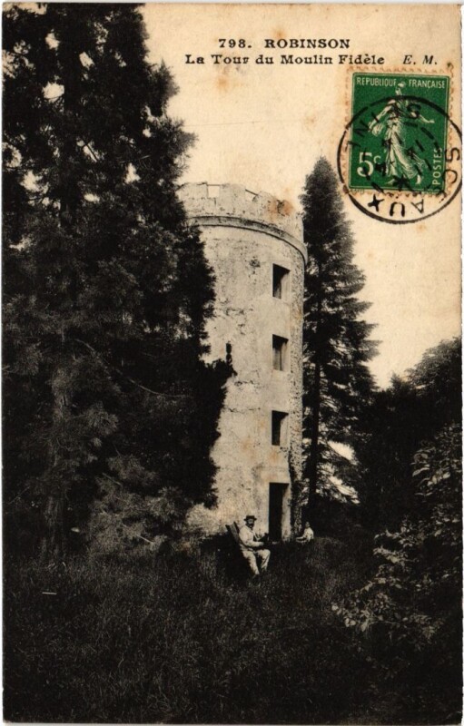 Carte postale ancienne Le Plessis-Robinson La Tour du Moulin Fidele au Plessis-Robinson