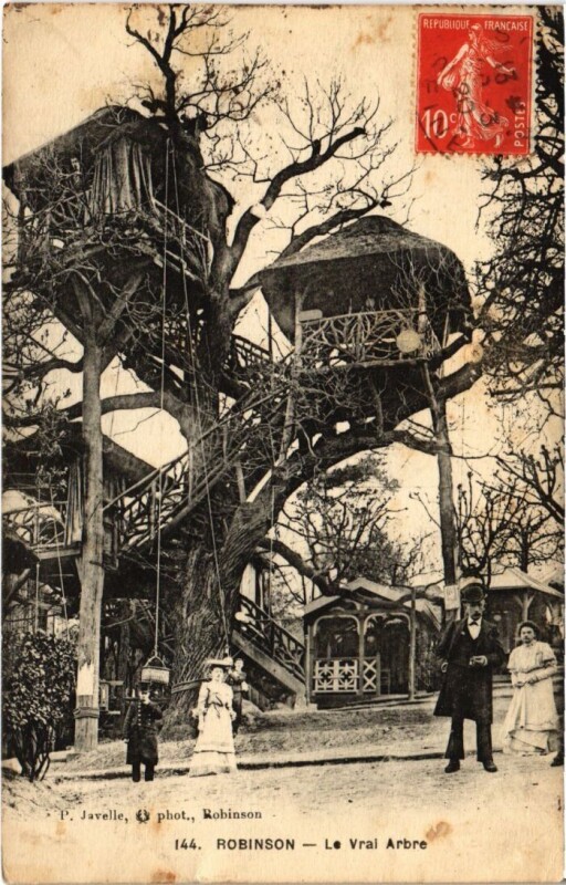 Carte postale ancienne Le Plessis-Robinson Le Vrai Arbre au Plessis-Robinson