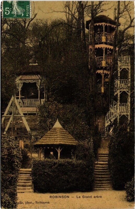 Carte postale ancienne Le Plessis-Robinson Le Grand Arbre au Plessis-Robinson