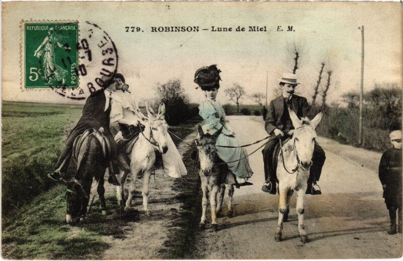 Carte postale ancienne Le Plessis-Robinson Lune de Miel au Plessis-Robinson