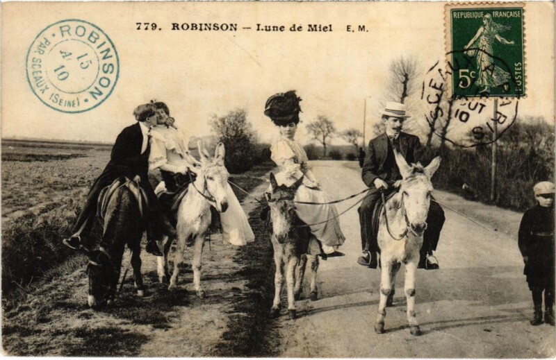 Carte postale ancienne Le Plessis-Robinson Lune de Miel au Plessis-Robinson