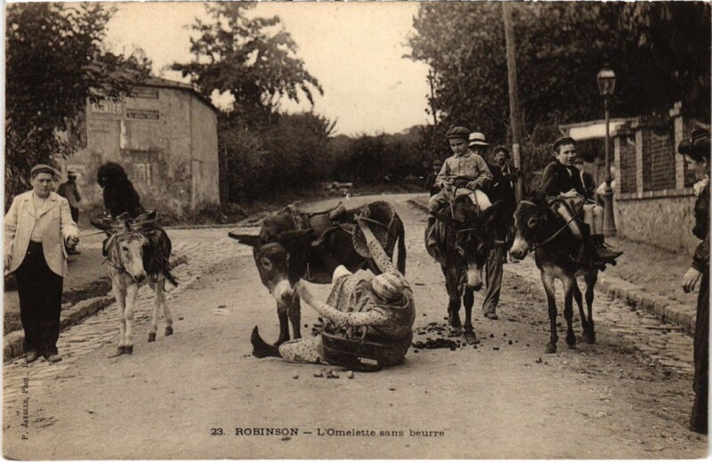 Carte postale ancienne Le Plessis-Robinson L'Omelette sans Beurre au Plessis-Robinson
