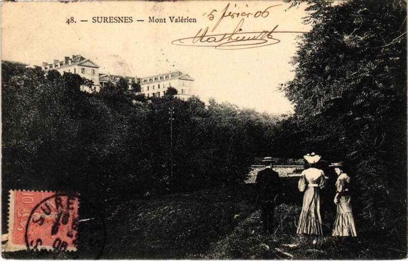 Carte postale ancienne Suresnes Mont Valerien à Suresnes